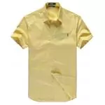 ralph lauren 2019U chemises hommes manche courte coton chaud polo color pony yellow